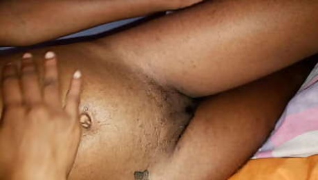 PHAT PUSSY CHUBBY CAMELTOE PUSSY GET A BIG BLACK DICK UP HER TINY PUSSY HOLE