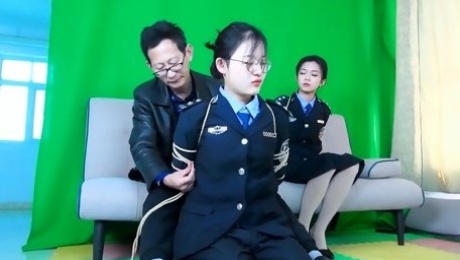 Two Asian Policewomen In Trouble