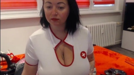 Czech bbw nurse please herself