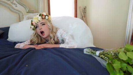 A wedding day turns to a blowjob and hard fuck for horny Lexi Lore