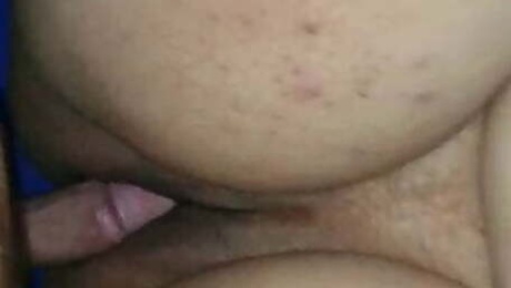 Fat pussy takes small dick today. This little dick cums inside with close-up!!