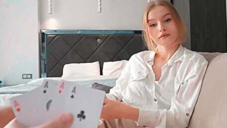 Stepsister Lost Her Pussy in a Card Game