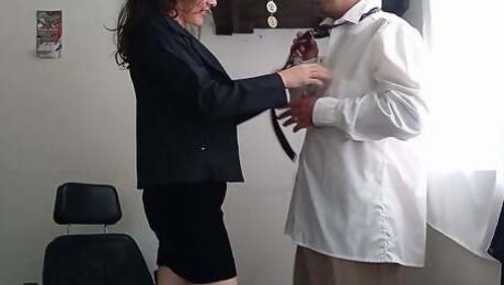 Hey rookie, are you afraid of cumming quickly at the graduation party?  Don't worry, the stepmother will help you!
