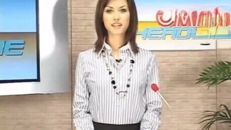 Female Newsreporter Get Jizzed On LIVE TV!