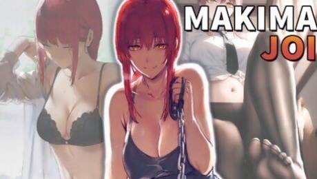 HENTAI JOI - MAKIMA (CHAINSAW MAN) - MAKIMA DOMINATES YOU AND TELLS YOU HOW TO MASTURBATE!!!