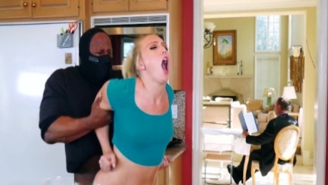 BANGBROS - Sexy PAWG AJ Applegate Fucked By Home Invader With Dad In BG