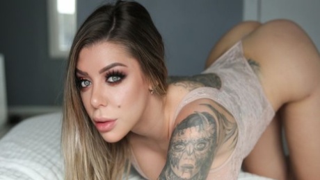 Lustful amateur model Karma RX is sucking in the shower