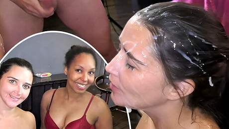 British Bukkake handjob sex